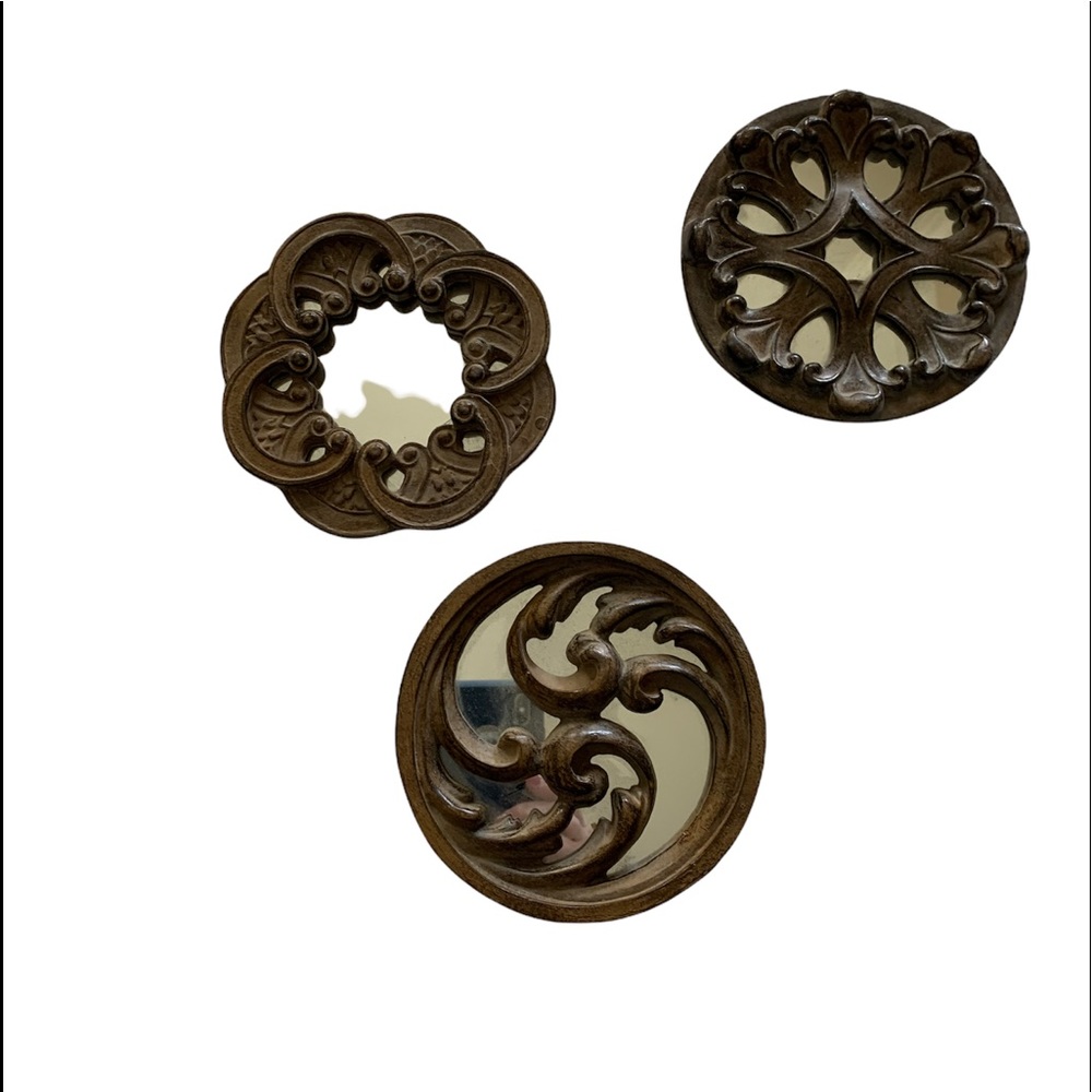 A set of 3 mini Decorative Mirrors